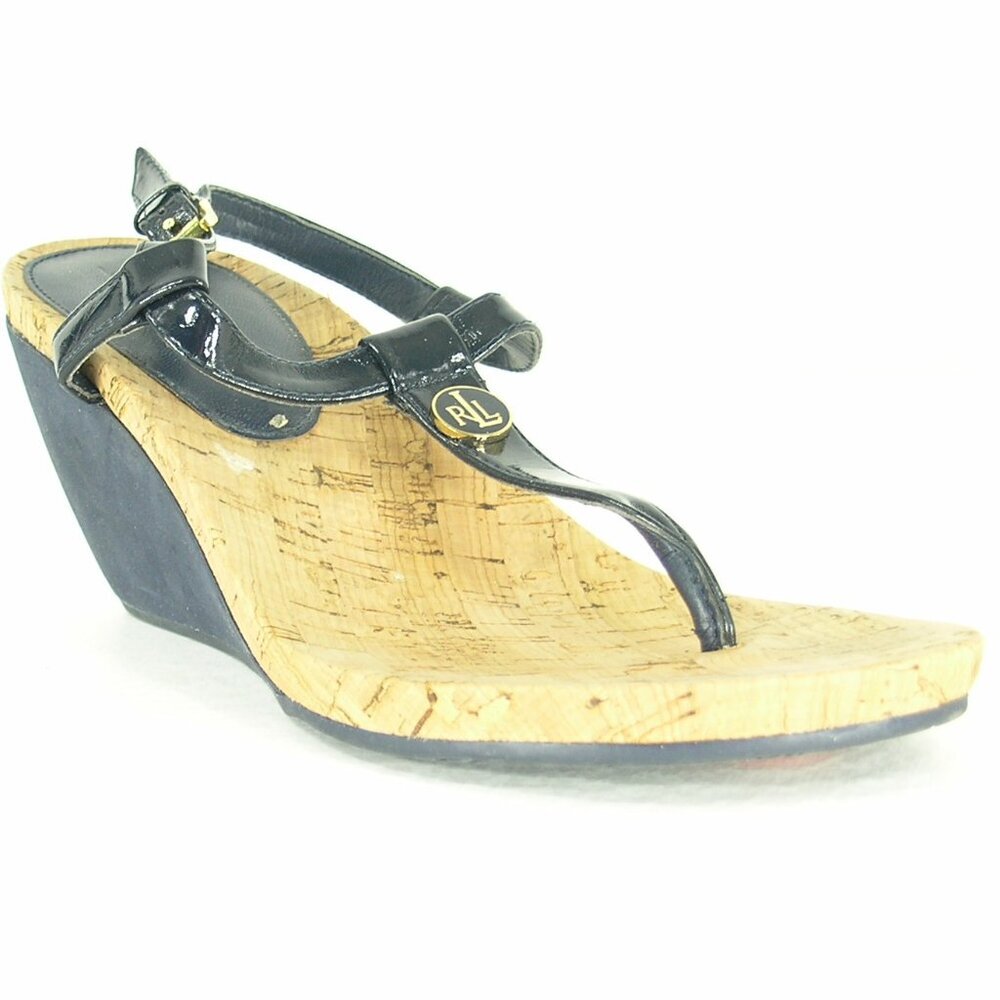 Lauren Ralph Lauren Wedge Sandal Black